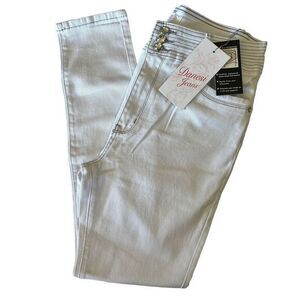 DANESI JEANS Women's Butt Lifter Technology Size 17 High Rise White Skinny Jeans